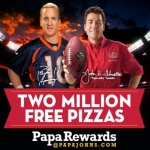 Papa Johns Two Mil-li-on Pizza Giveaway