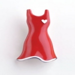 Red Dress Pin